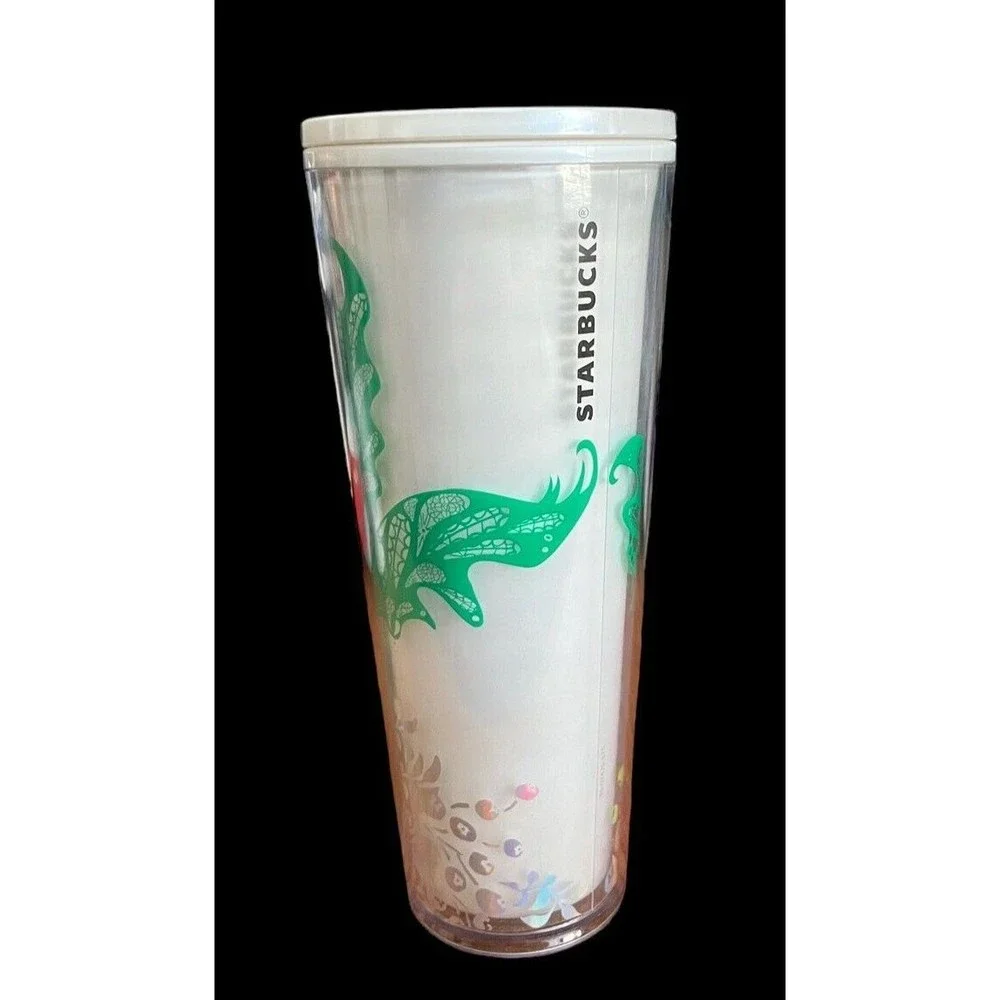 Starbucks Tumbler Wintergreen Siren Iridescent Pearl Mermaid 2022